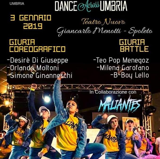 Umbria HIP HOP Contest – DANCE Across UMBRIA _ Spoleto, Teatro Nuovo “G. Menotti” – 3 gennaio 2019